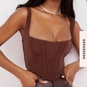 House of cb Ninetta in chocolate size medium